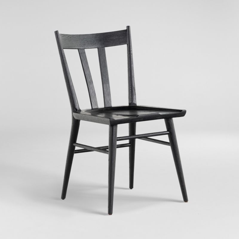 Johnny Black Oak Dining Chair - Image 1