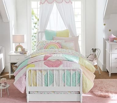 Elsie Bed, Full, Blush Pink, In-Home Delivery - Image 1