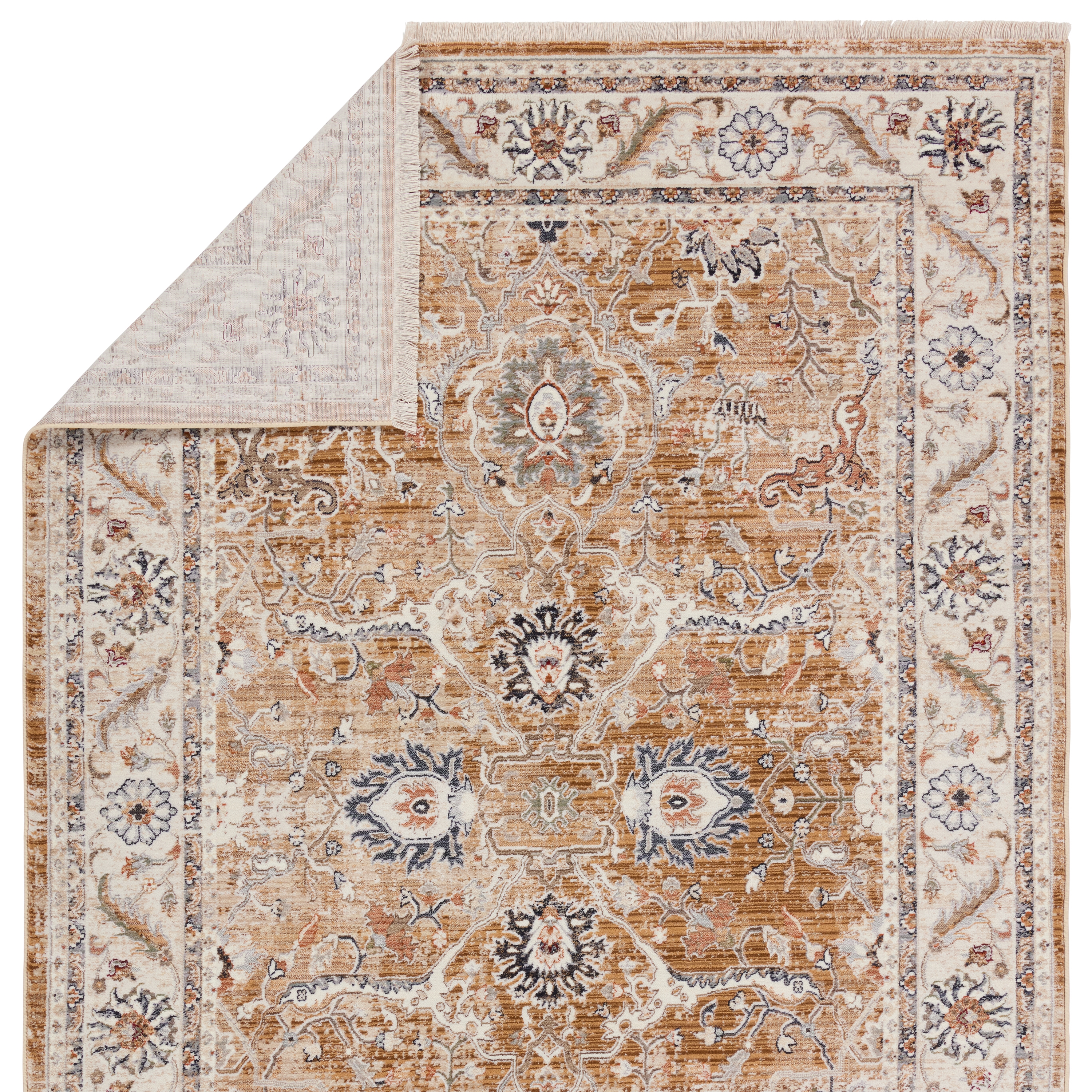 Vibe by Romano Medallion Brown/ Cream Area Rug (5'X8') - Image 2