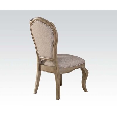 Chelmsford Fabric Upholstered Queen Anne Back Side Chair in Beige - Image 0