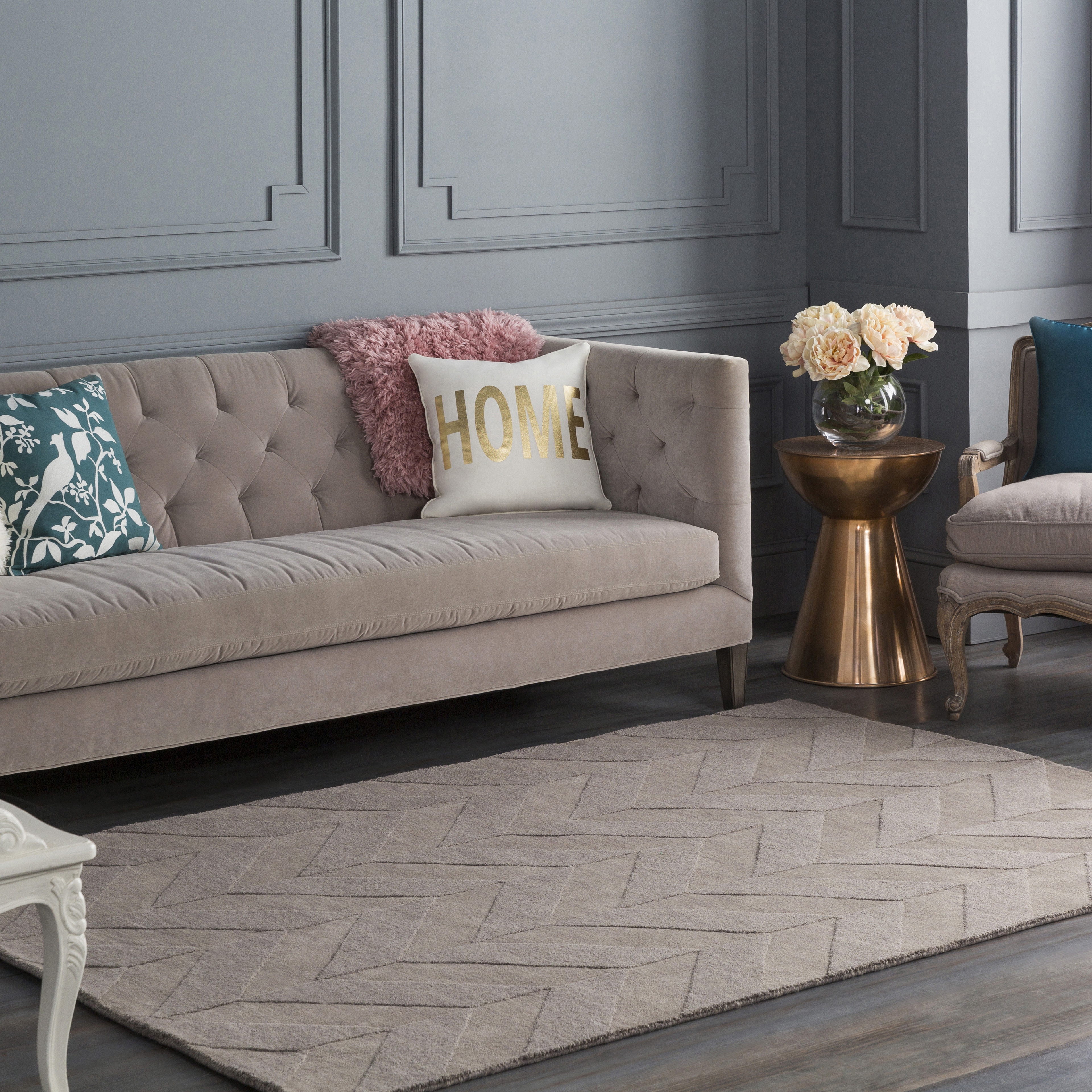 Central Park Beige Indoor 2' x 3' Handmade Rug - Image 1