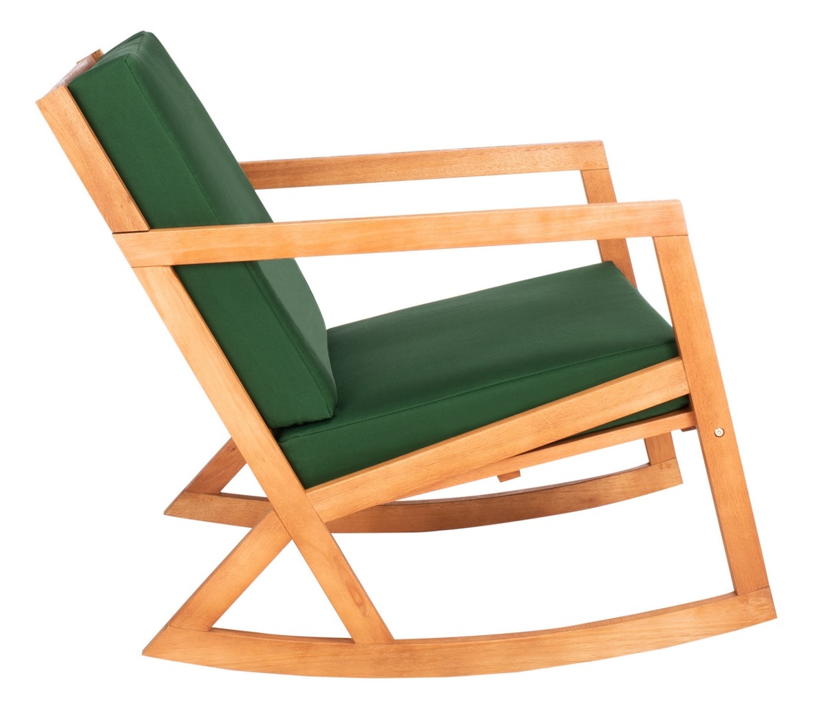 Vernon Rocking Chair - Natural/Green - Safavieh - Image 6