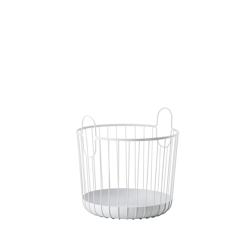 Inu Metal Basket, Large, Soft Gray - Image 0