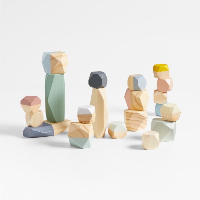 Janod Sweet Cocoon Stacking Stones Toy - Image 0