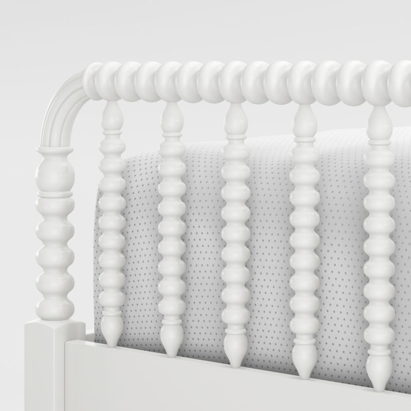 Jenny Lind White Wood Spindle Kids Queen Bed - Image 7