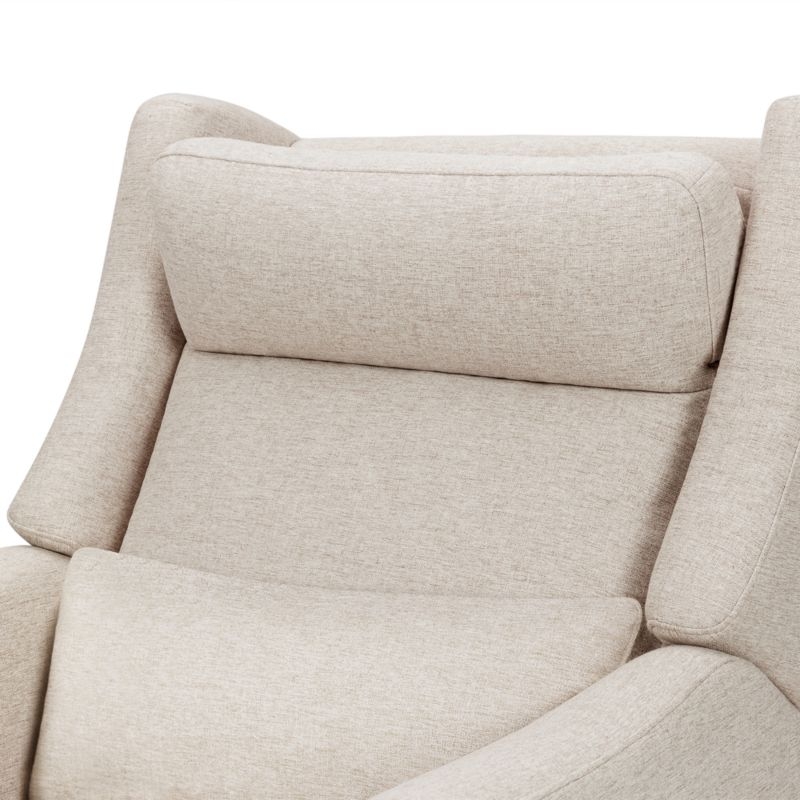 Babyletto Kiwi Plus Beach Tan Nursery Electronic Swivel Glider Power Recliner with Adjustable Headrest - Image 6
