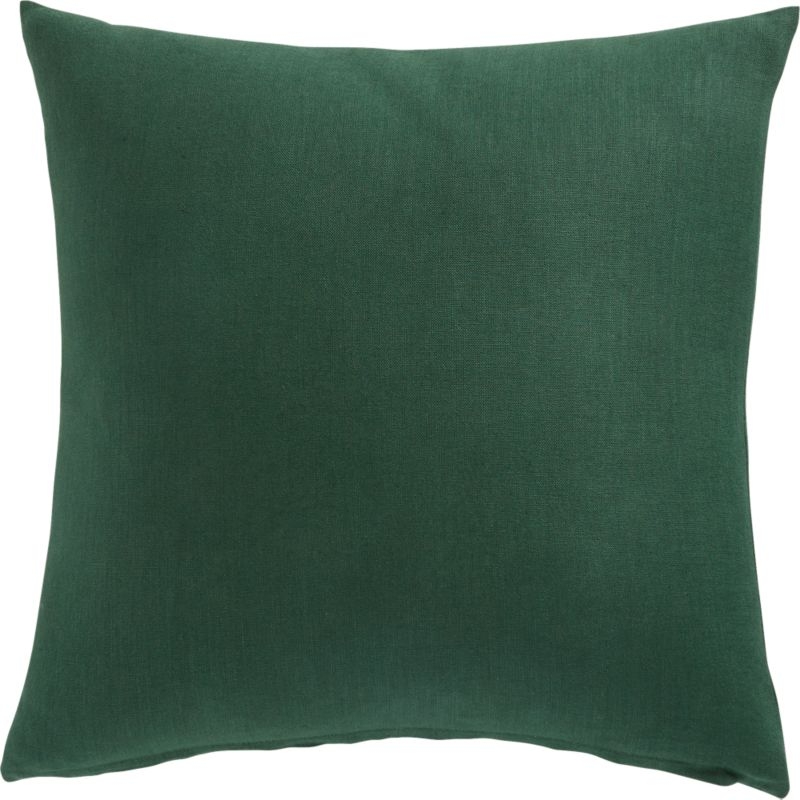 20" Linon Evergreen Pillow with Feather-Down Insert - Image 2