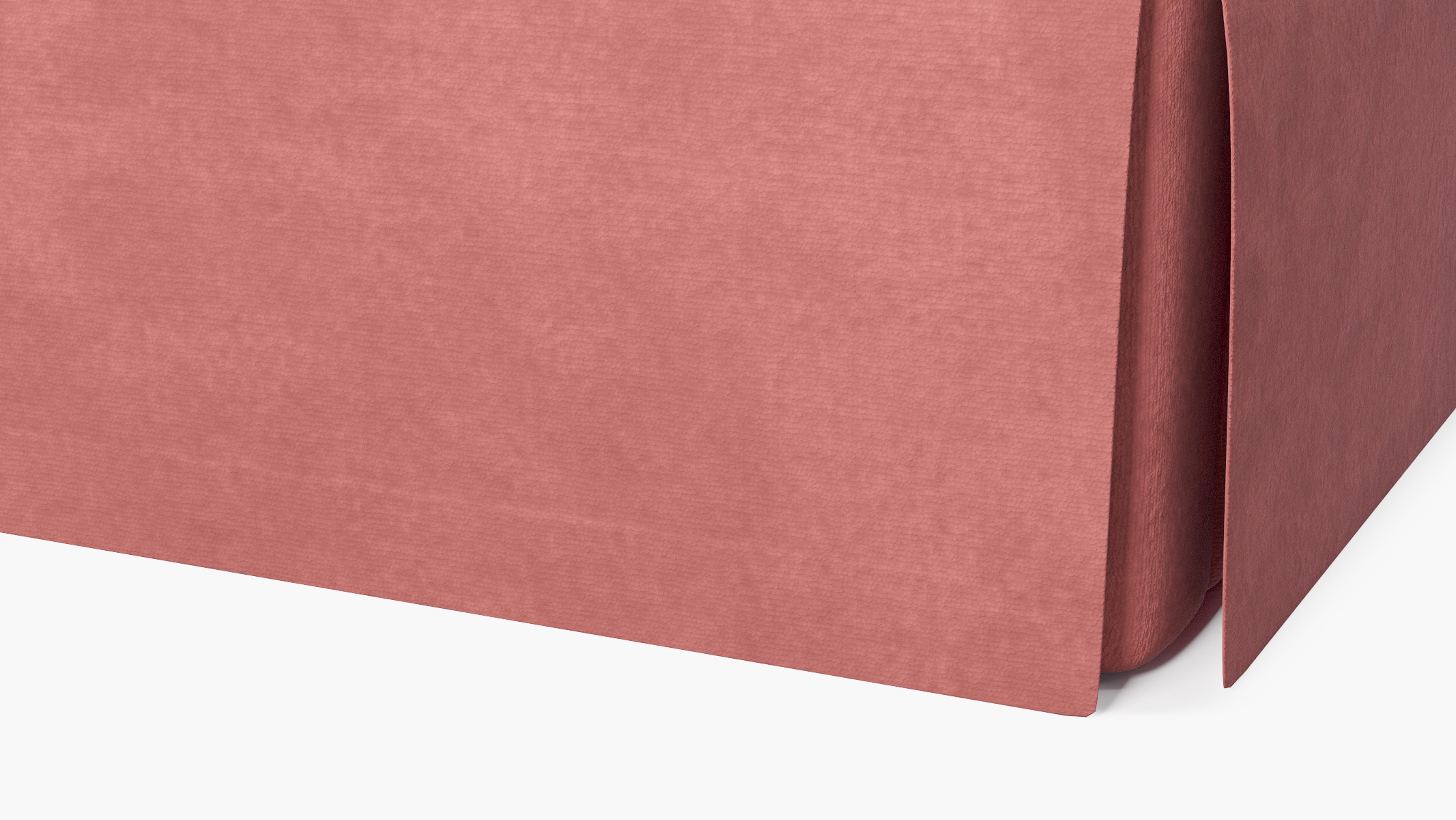 Skirted Track Arm Sofa, Coral Luxe Velvet, Standard (39") - Image 6