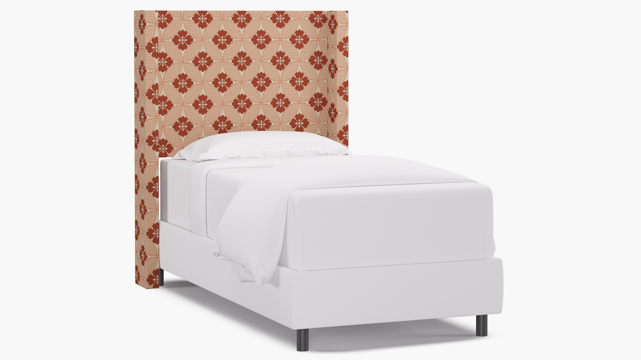 Modern Wingback Headboard, Coral Solaire, Twin - Image 0
