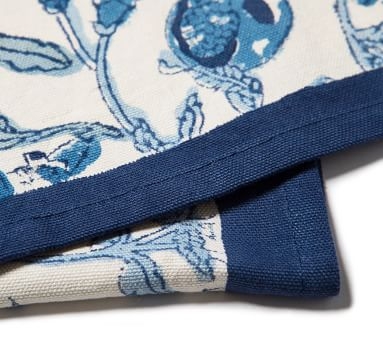 Couleur Nature Granada Cotton Table Runner, 16x90 - Cornflower Blue - Image 1