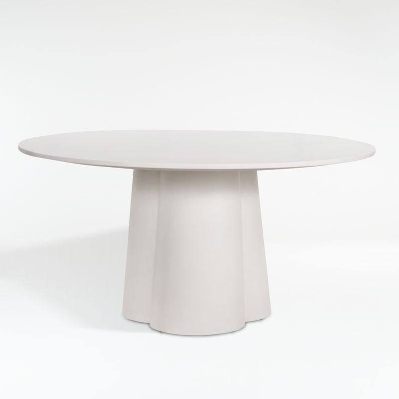 Davenport 60" Round White Dining Table - Image 1