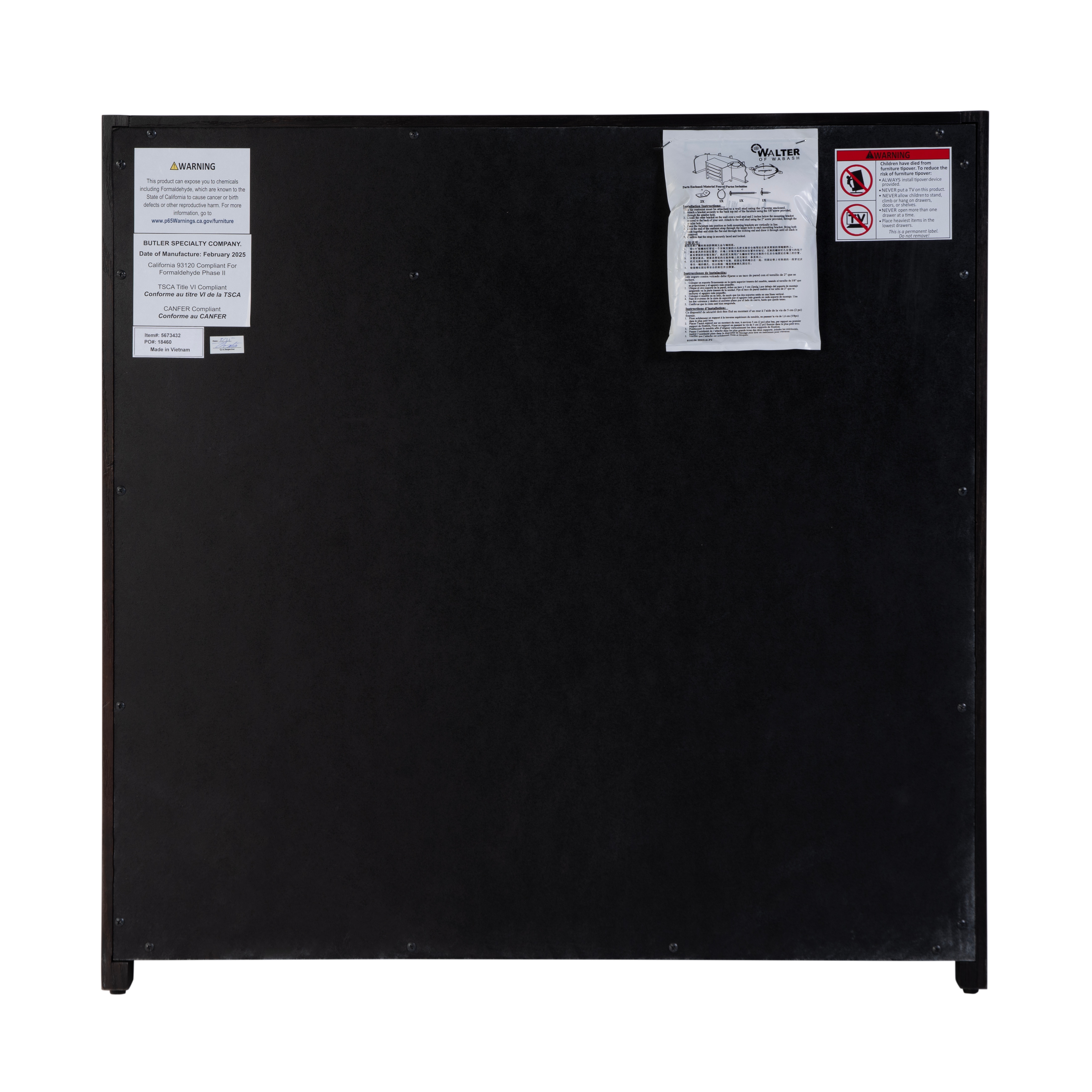 Lark Washed Black Cabinet - Image 2