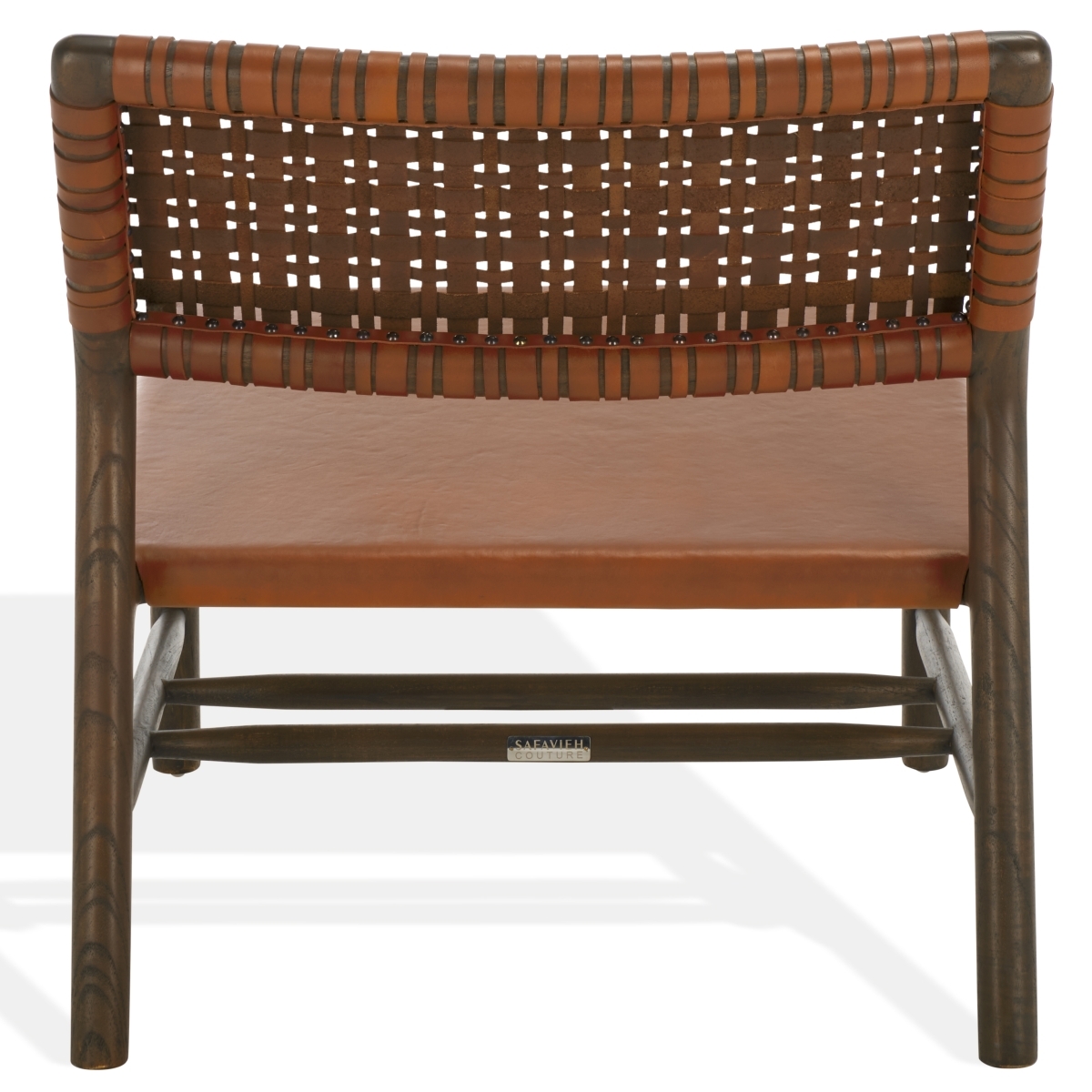 Valdina Woven Leather Acccent - Brown / Walnut - Image 6