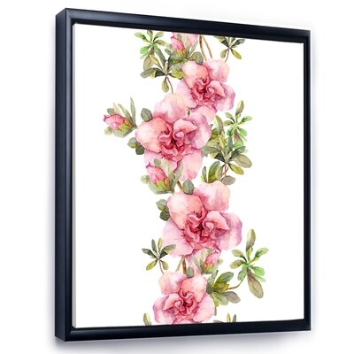 Bouquet Of Pink And Purple Flowers II - Farmhouse Canvas Wall Art Print FL35396 - Image 0