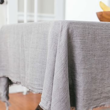 Stone Washed Linen Tablecloth Blush - Image 3