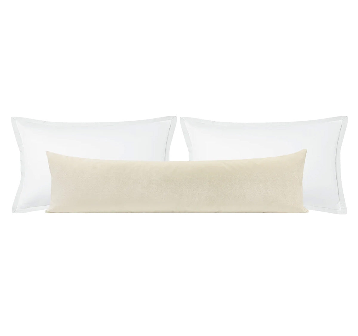 THE XL LUMBAR :: VENETIAN VELVET // ALABASTER - 14" X 48" - Image 0