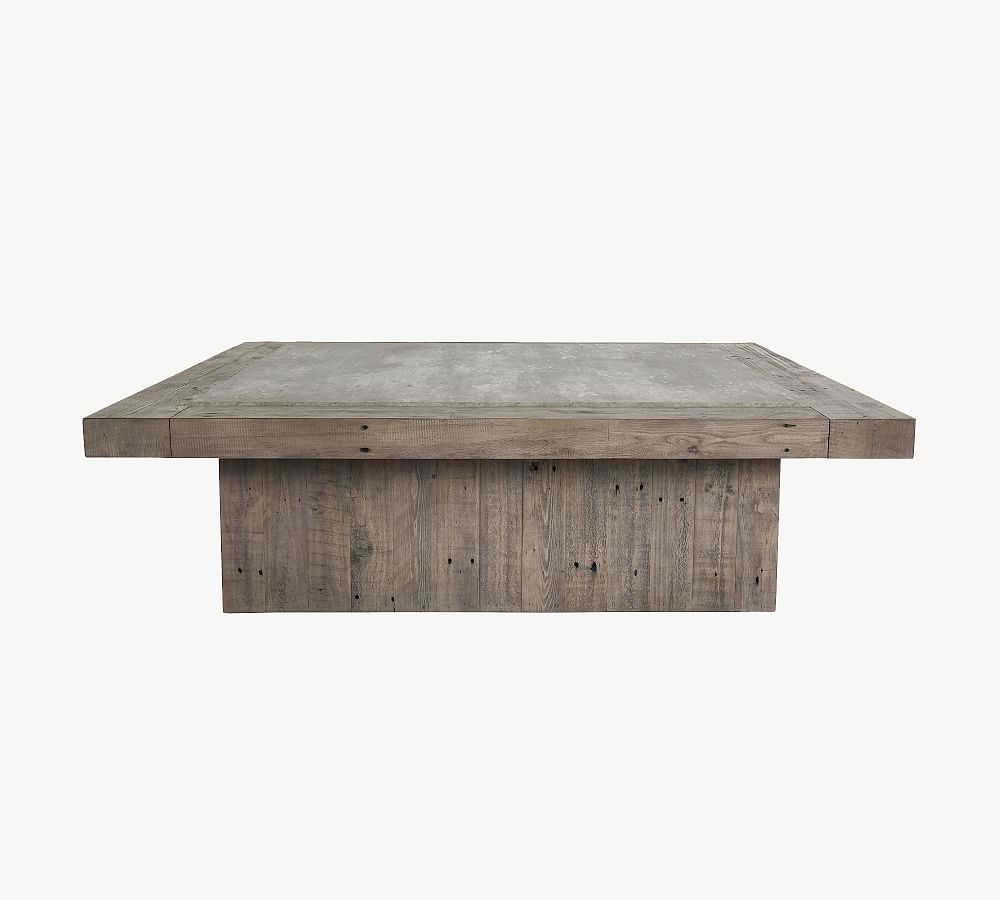 Edin 60" Reclaimed Wood Square Coffee Table, Pine - Image 0