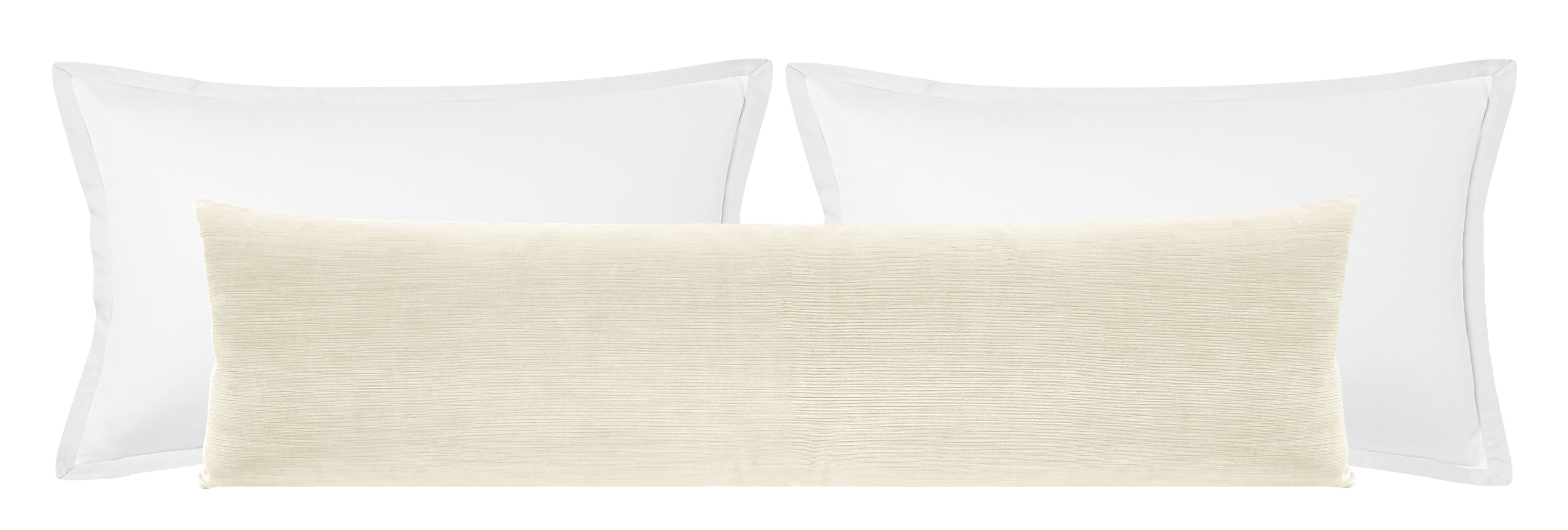 THE XL LUMBAR :: STRIE VELVET // CASHMERE - 14" X 48" - Image 2