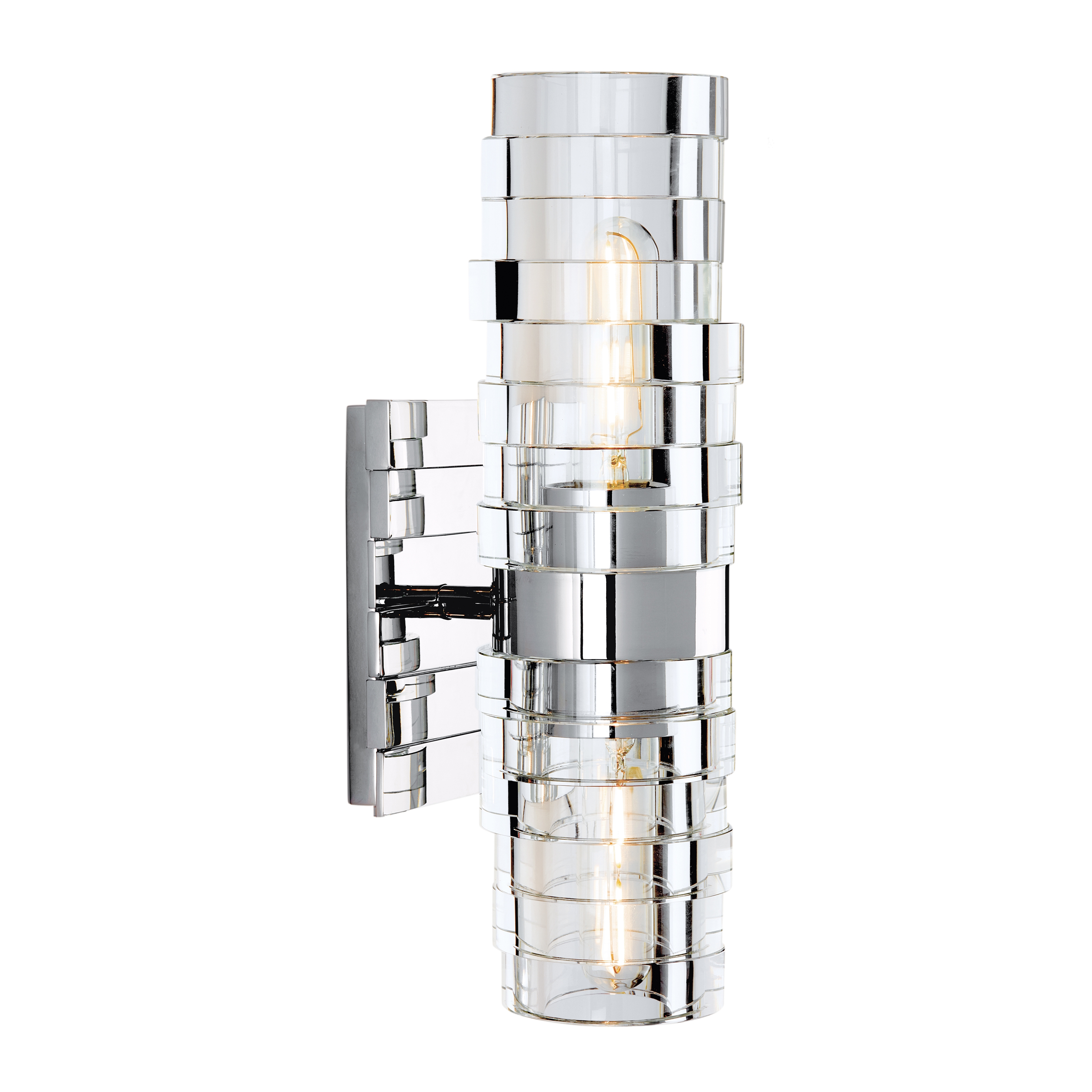 Murano 2-Light Vanity Sconce - Chrome - Image 0