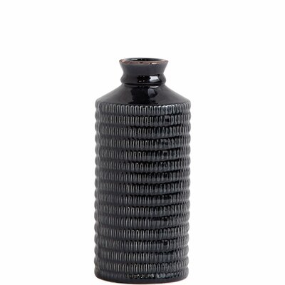 Alston Black Ceramic Table Vase - Image 0