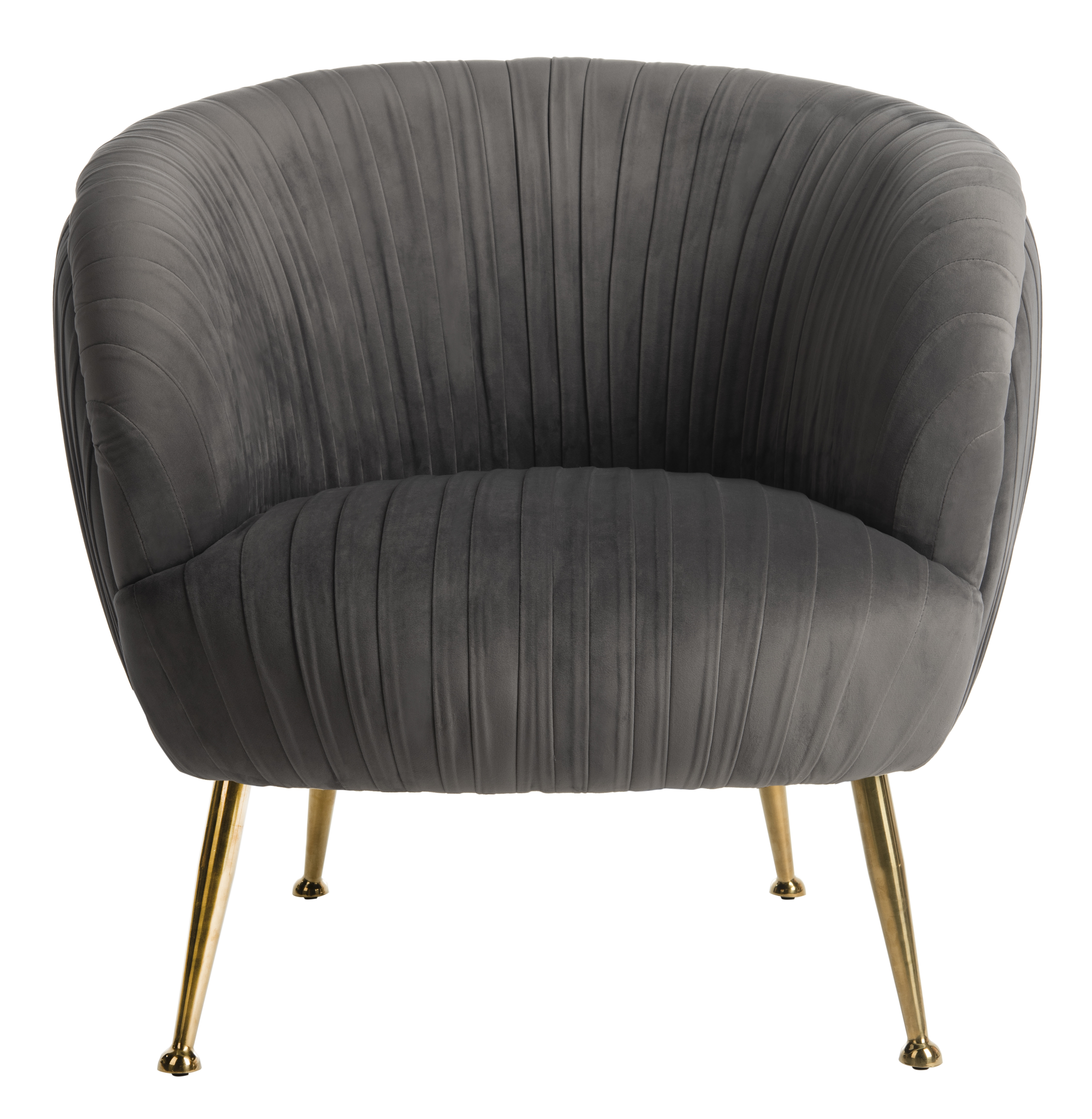 Ottillia Shell Accent Chair - Dark Grey - Arlo Home - Image 0