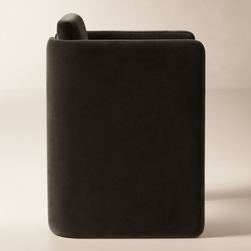 Carson Mink Velvet Counter Stool - Thumbnail 4