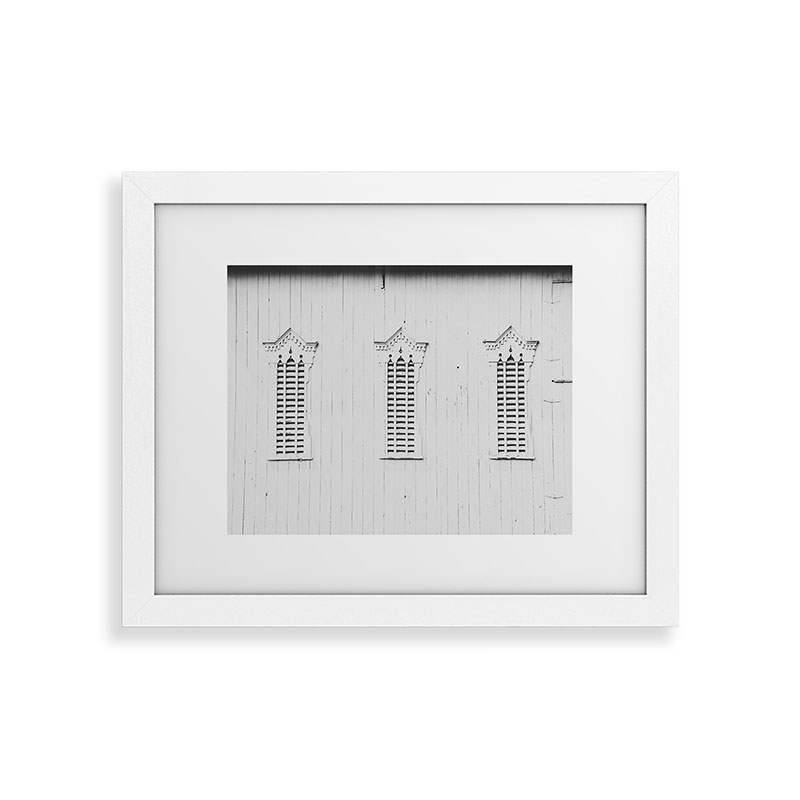 Rustic White Barn by Ann Hudec - Framed Art Print Classic White 11" x 14" - Image 0