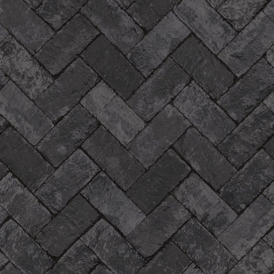 Galerie Wallcoverings Just Kitchens Brick Herringbone Design 33' L x 21"" W Wallpaper Roll - Image 0