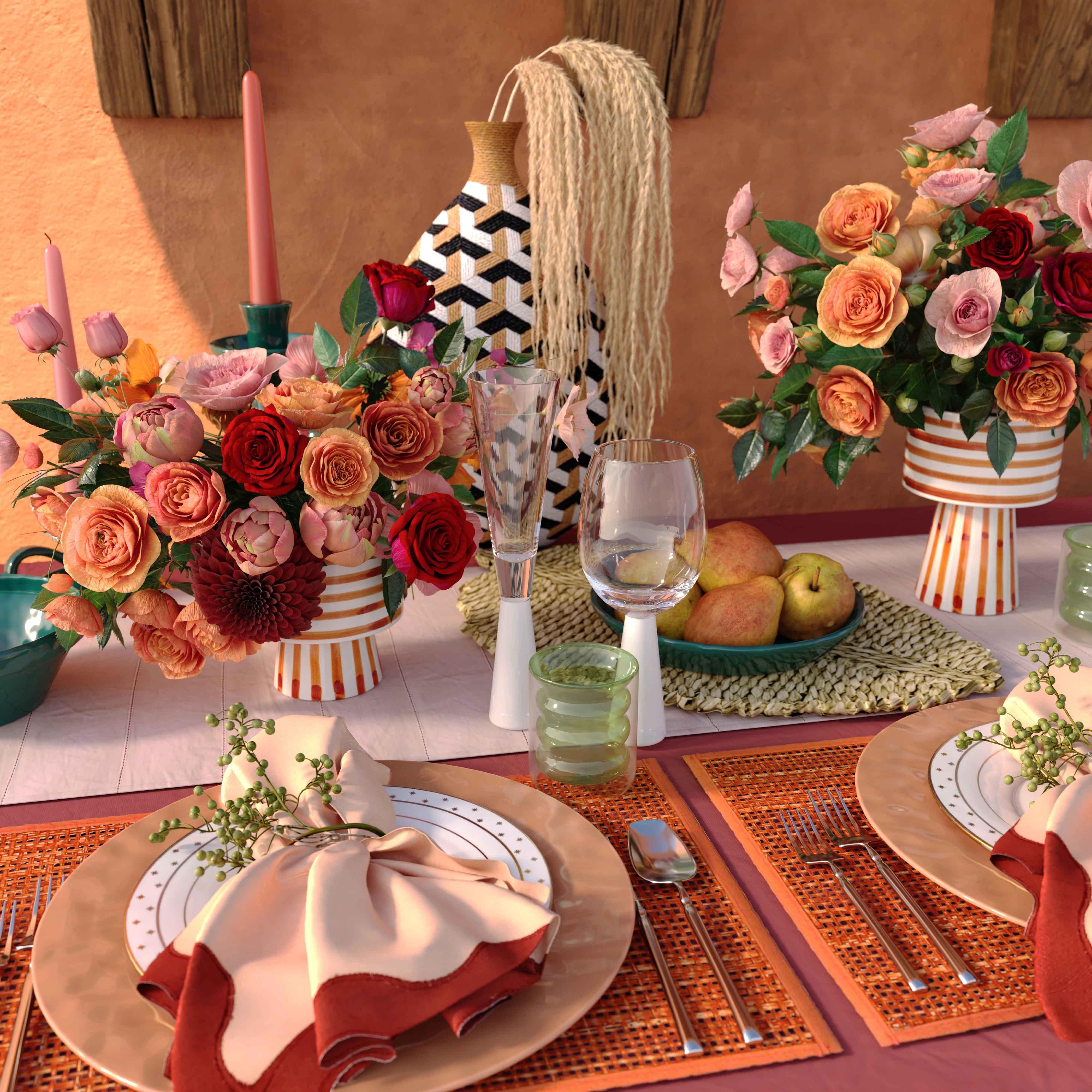 Peele Terracotta Seagrass Placemat - Set of 4 - Image 1