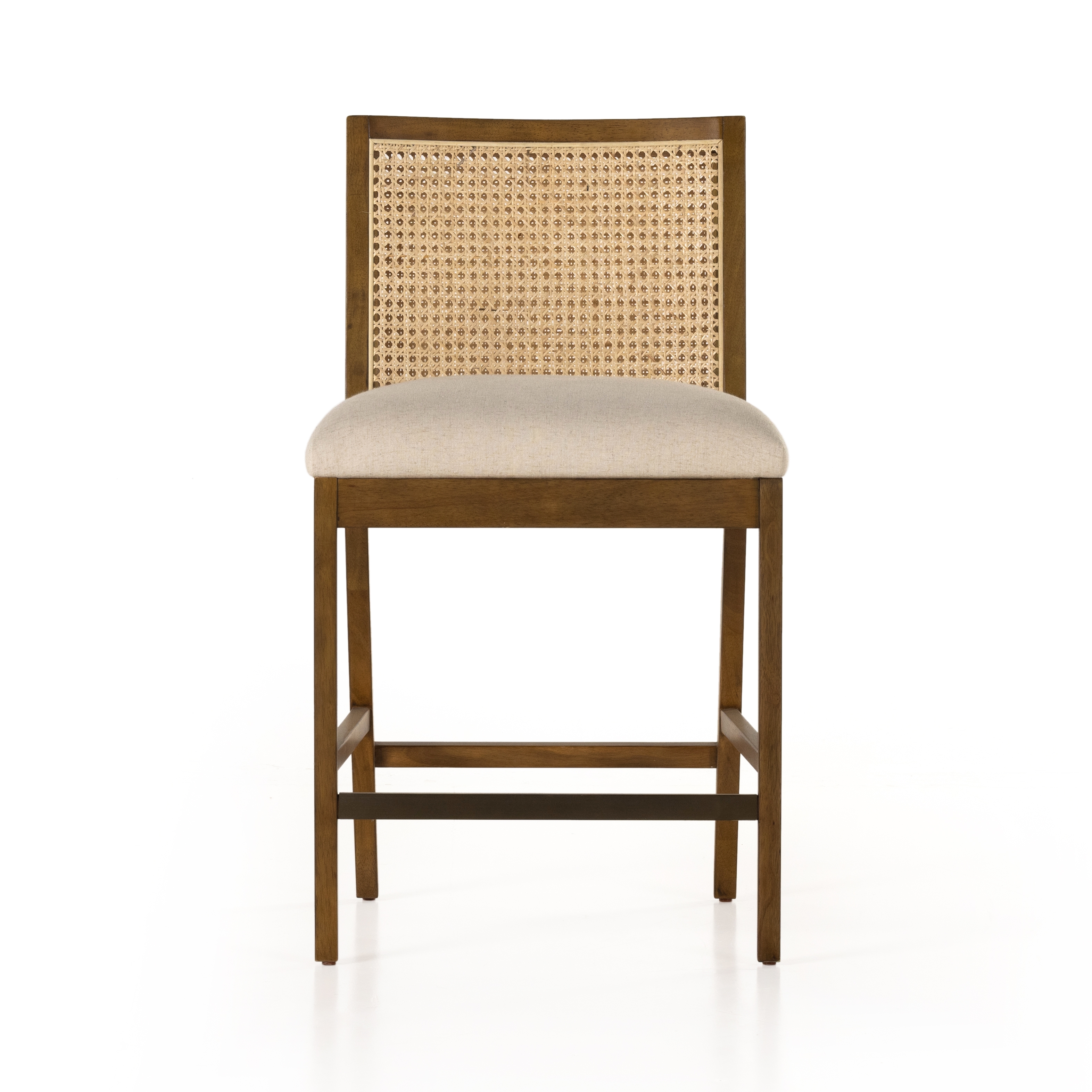 Antonia Cane Armless Bar + Counter Stool - Savile Flax - Image 4