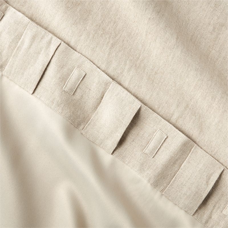 EUROPEAN FLAX™-Certified Linen Natural Blackout Window Curtain Panel 48''x120" - Image 4