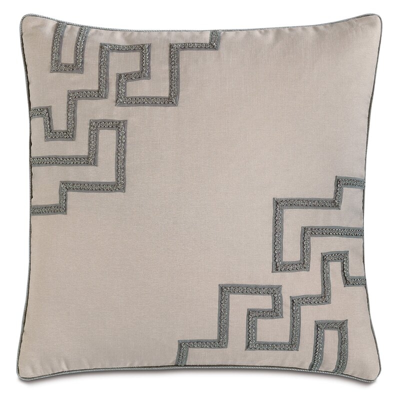 Eastern Accents Ezra Gimp Square Pillow Cover & Insert - Image 0