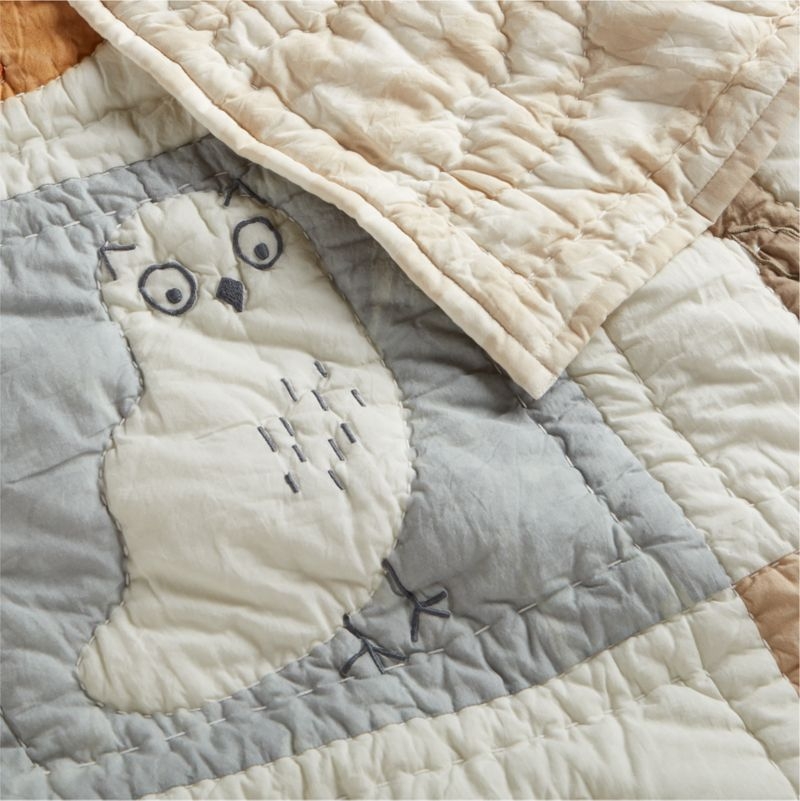 Forest Animals Organic Cotton Baby Crib Quilt - Image 4