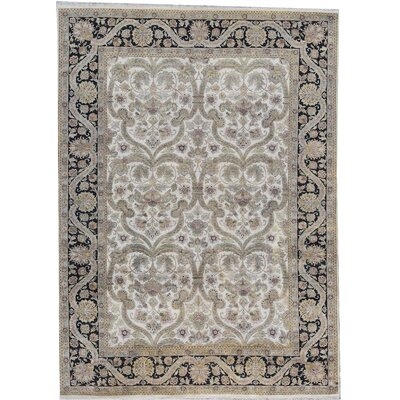 One-of-a-Kind Mountain King Hand-Knotted Beige 9'11" x 13'7" Wool Area Rug - Image 0