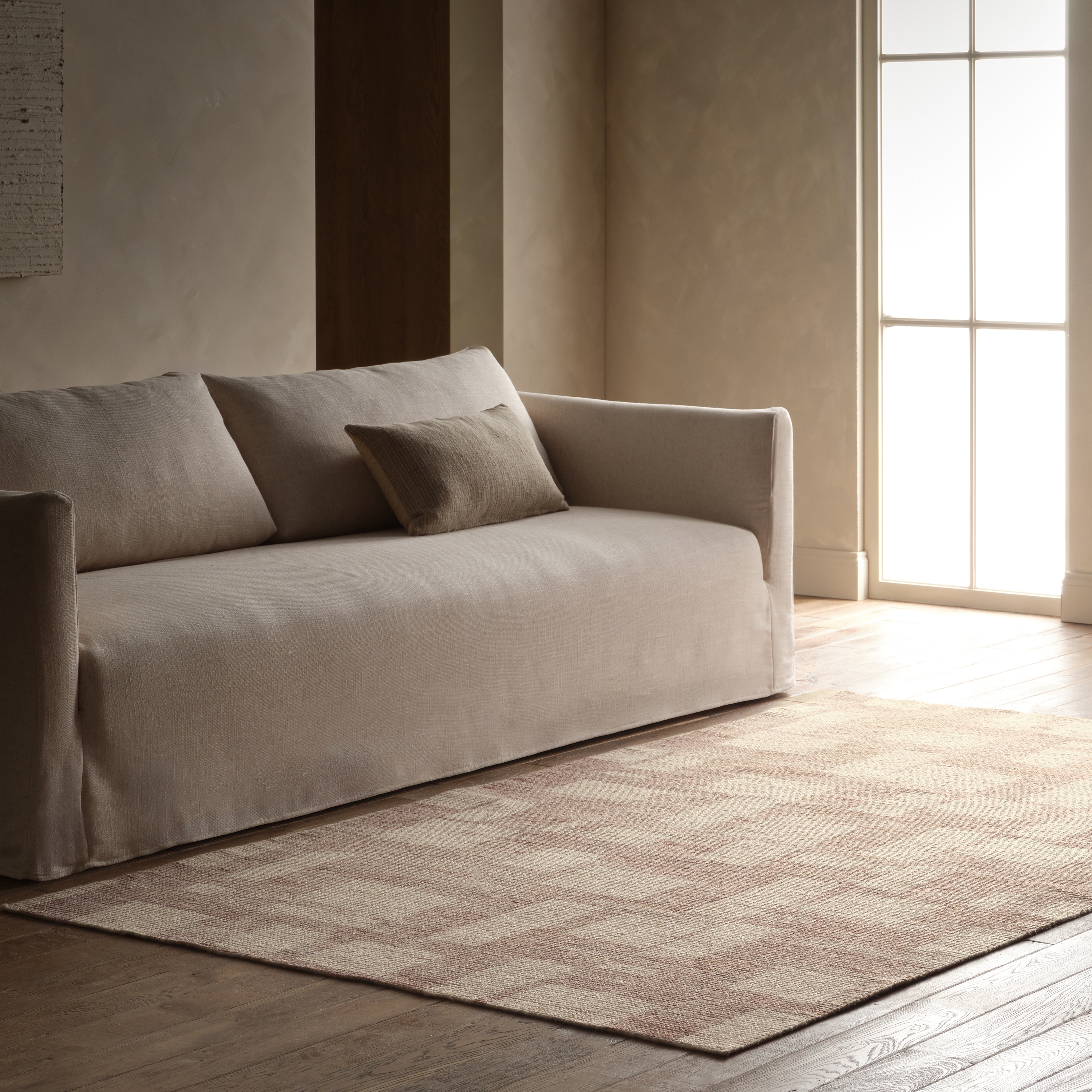 Armes THO08 Handmade Abstract Tan and Brown Area Rug (8'6"x11'6") - Image 5