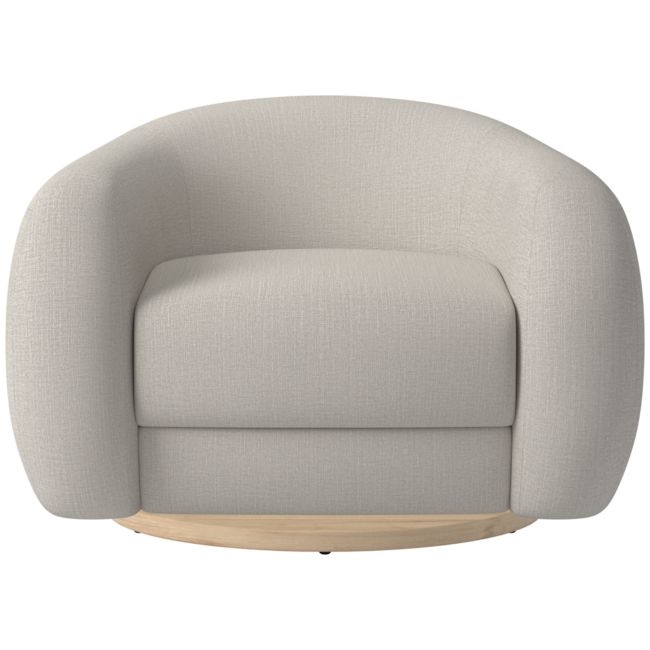 Laszlo Swivel Chair Nomad Stone - Image 0