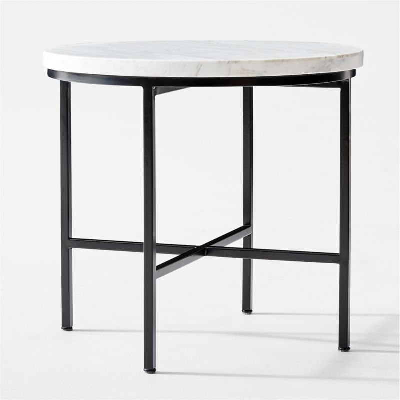 Irwin White Marble Side Table by Paul McCobb - Image 2