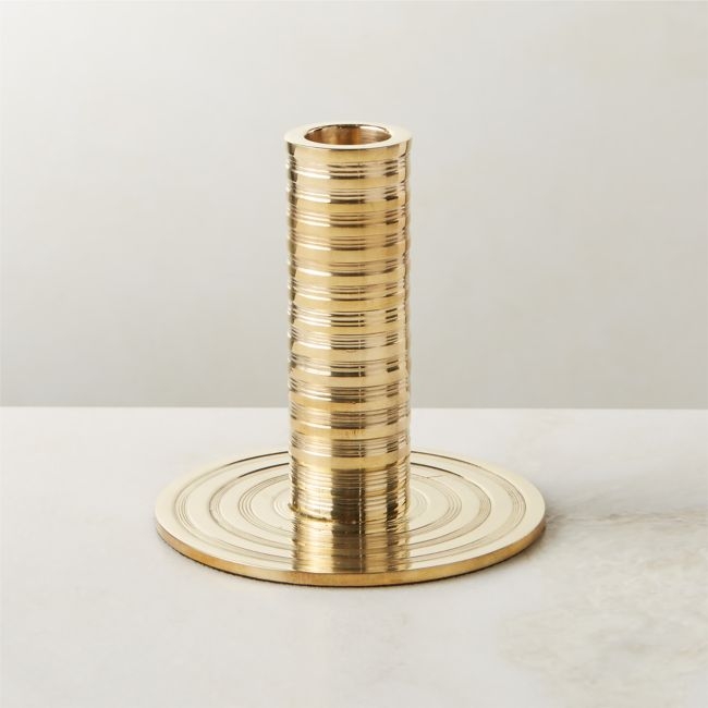 Spencer Brass Taper Candle Holder Small - Image 0