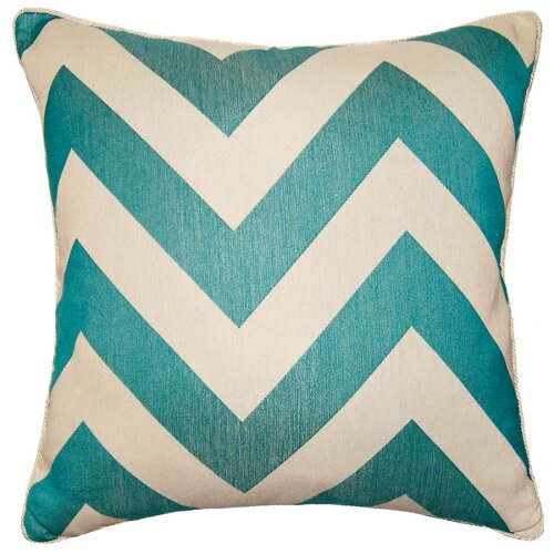 Square Feathers Aquared Chevron Pillow Cover & Insert - Image 0