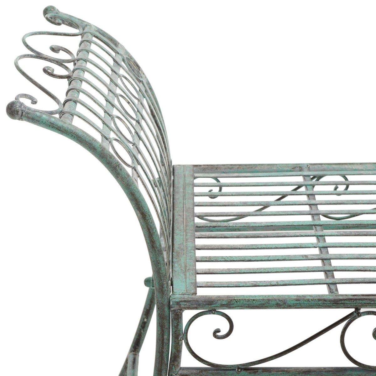 Hadley Bench - Antique Dark Green - Safavieh - Image 2
