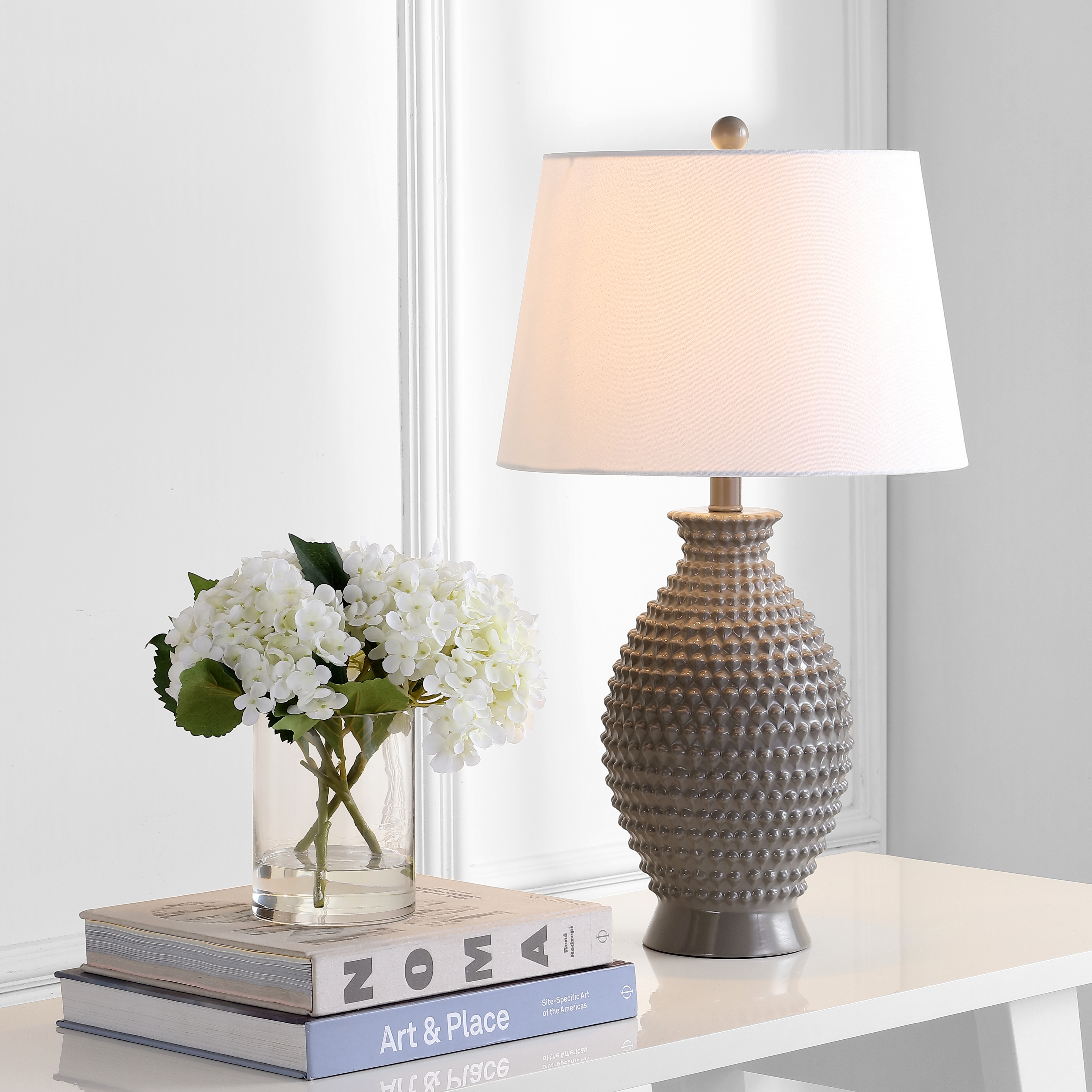 Rosten Table Lamp - Grey - Safavieh - Image 1