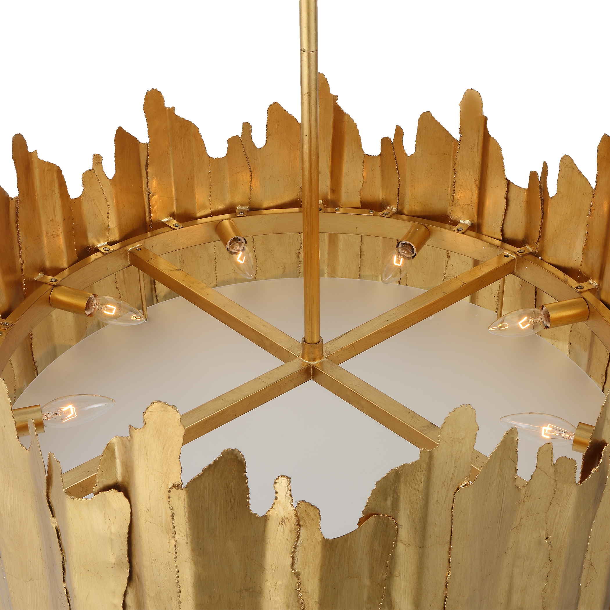 Golden Gate 8 Light Industrial Pendant - Image 6