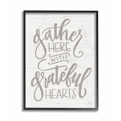 'Gather Here Family Gray White' Graphic Art Print - Image 0