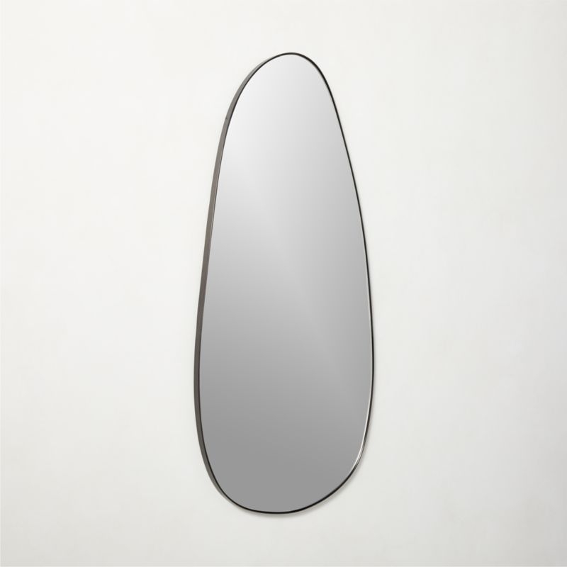 Navone Blackened Brass Wall Mirror 20''x44'' - Image 2
