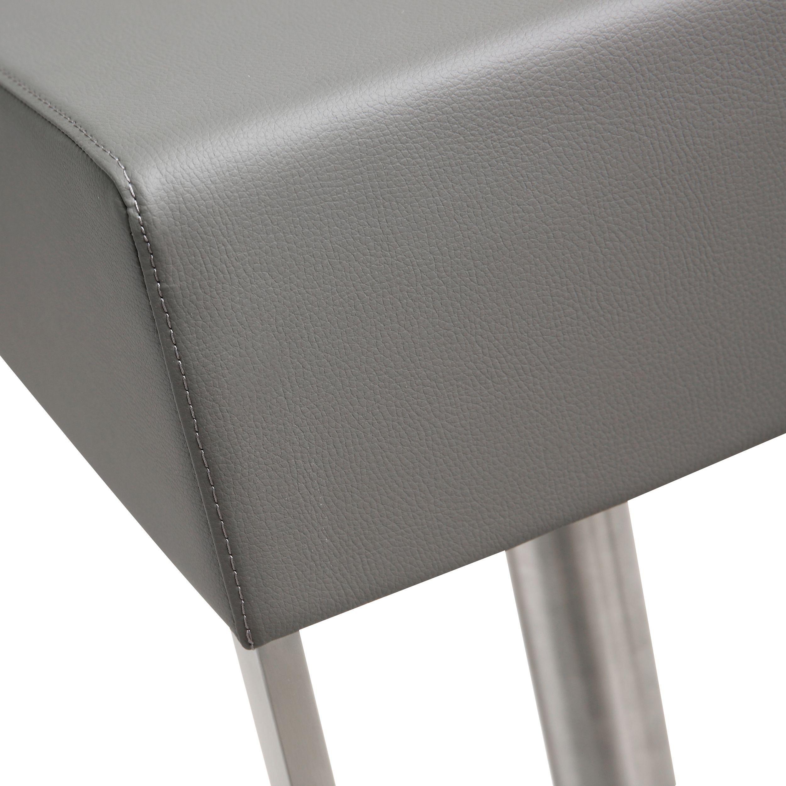 Seville Grey Stainless Adjustable Barstool - Image 6