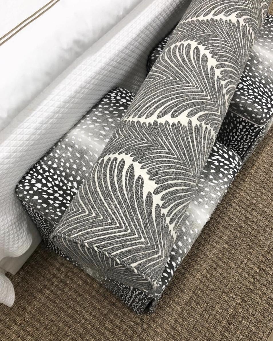 THE BOLSTER :: MUSGROVE CHENILLE // CHARCOAL - BY THE YARD - Image 6