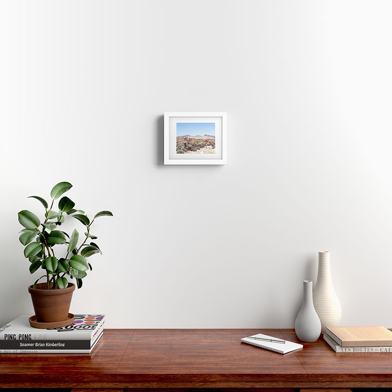 Joshua Tree Vista by Ann Hudec - Framed Art Print Modern White 8" x 10" - Image 1