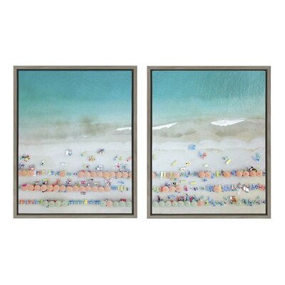 'Monterosso 6 Left & Monterosso 6 Right' by Rachel Dowd - Floater Frame Photograph Print on Canvas - Image 0