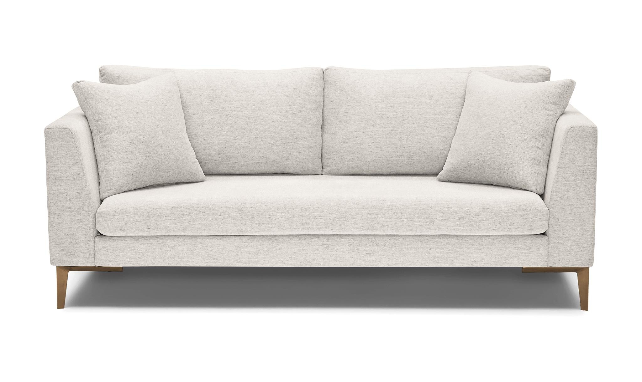 Beige/White Ainsley Mid Century Modern Sofa - Lucky Divine - Image 0