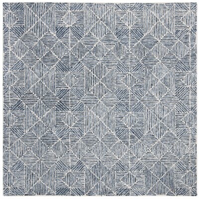 Linsly Handmade Blue/Ivory Rug - Image 0